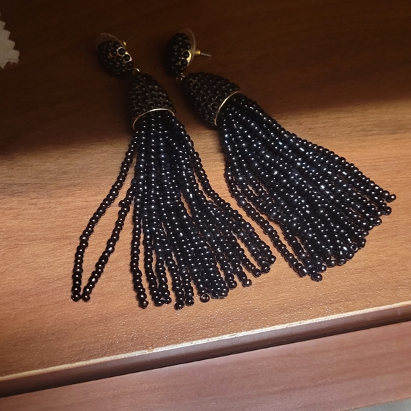 Baublebar Black Tassel Earrings - Picture 2 of 2